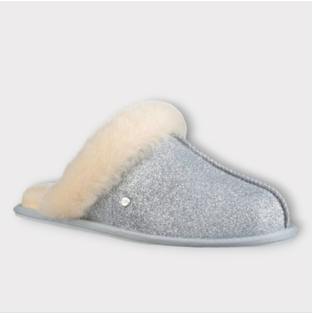 UGG SCUFFETTE II Metallic Sparkle Slippers, size 7/EU38